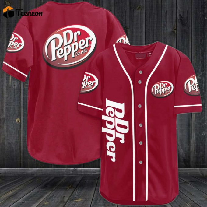 Dr. Pepper Baseball Jersey Gift For Men And Women 1