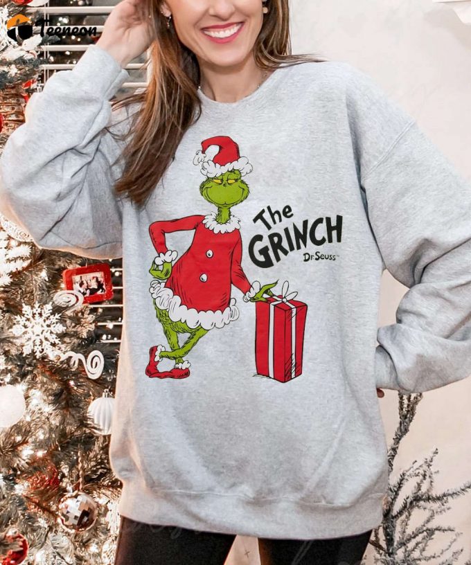 2023 Dr Seuss Grinch Christmas Sweatshirt: Festive Movie Sweater