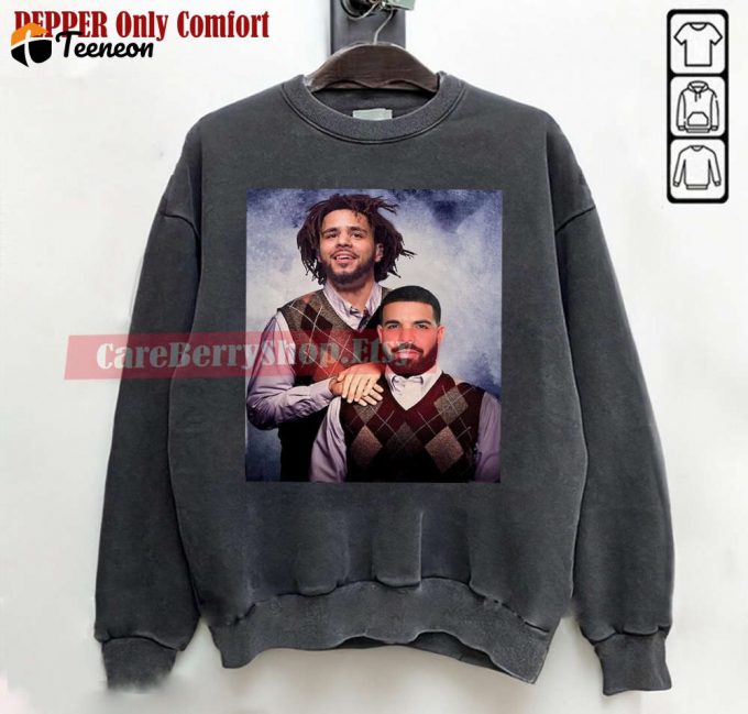 Vintage Drake J Cole Shirt: 90S Retro Rap Bootleg Sweatshirt - Classic Unisex Tee Ideal Gift For Fans! 1