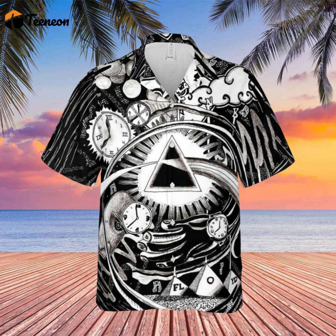 Dsotm Hand Draw Art Hawaiian Pink Floyd Shirt Gift For Men Women 1