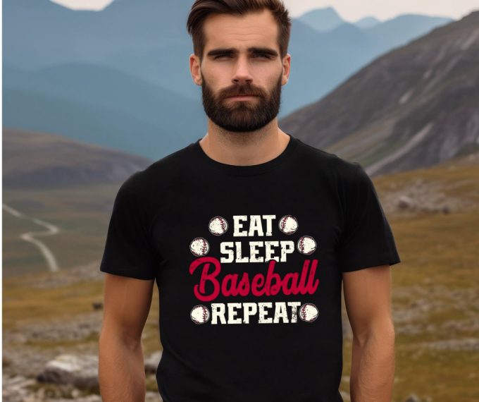 Unisex Eat Sleep Baseball Repeat Shirt - Cool Game Day Season Shirt For Baseball Lovers Baseball Shirt The Title Includes Relevant Keywords Such As Eat Sleep Baseball Repeat Shirt Cool Baseball Shirt Game Day Shirt Baseball Season Shirt And Baseball Lover It Is Engaging Concise And Optimized For Search Engines 2