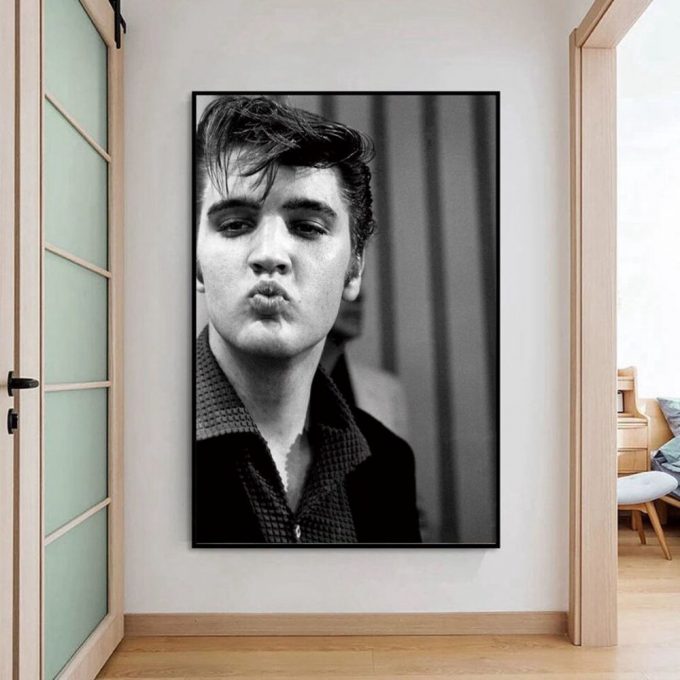 Elvis Presley Poster For Home Decor Gift,Elvis Print,Music Singer Poster For Home Decor Gift Wall Art Home Decor Canvas Painting 2