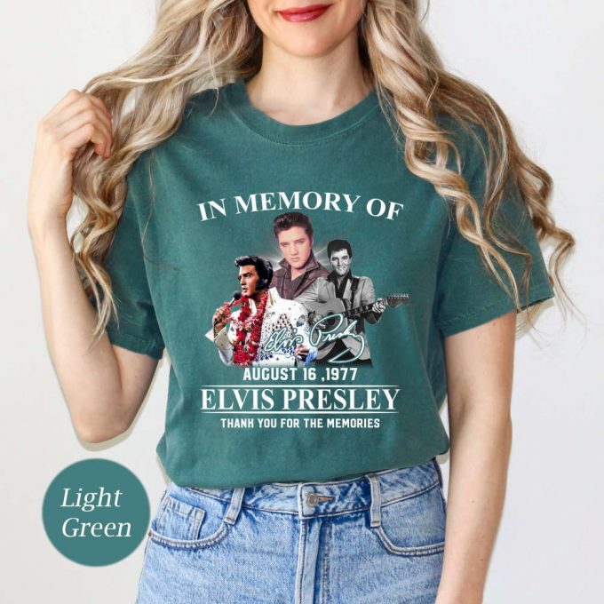 Elvis Presley Shirt: In Memory Of August 16 1977 Funny &Amp; Comfortable King Of Rock &Amp; Roll T-Shirt 2023 5