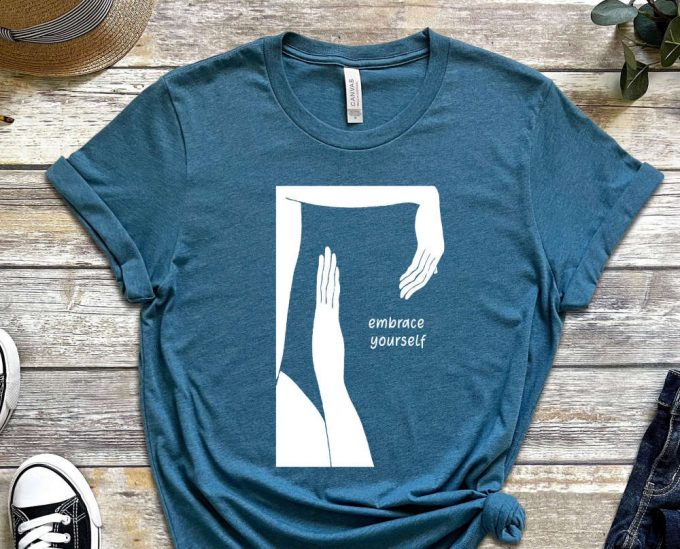 Embrace Yourself Shirt, Embrace Shirt, Art Shirt, Artist Shirt, Painter Shirt, Cool Modern Design, Unisex Shirt 5