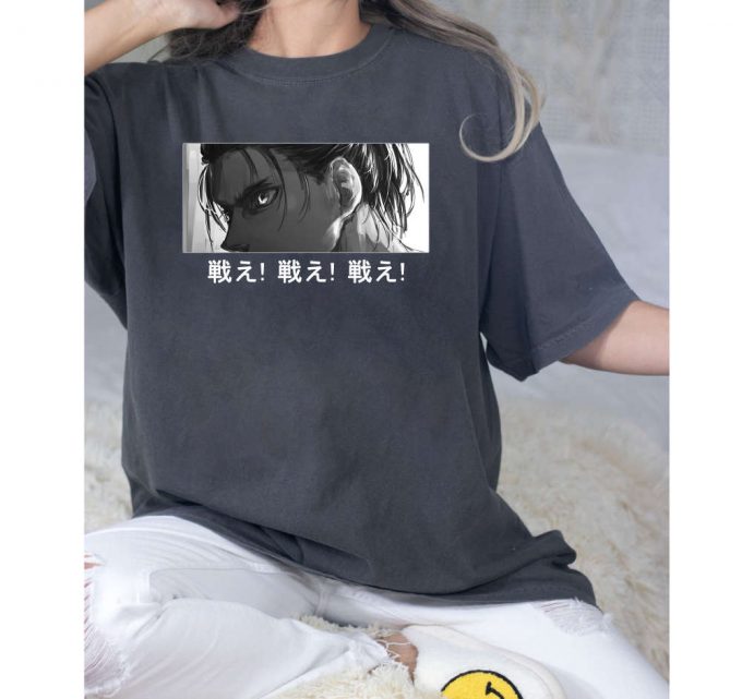 Eren Yeager Shirt,Eren Yeager Tshirt,Anime Shirt,Attack On Titan Shirt,Attack Titan Shirt,Anime Manga Shirt,Anime Lovers Shirt,Anime Tee 4