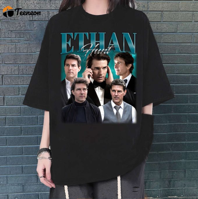 Ethan Hunt T-Shirt, Ethan Hunt Shirt, Ethan Hunt Tees, Vintage Shirt, Hip Hop Graphic, Trendy Shirt, Retro Shirt, Unisex Shirt 1