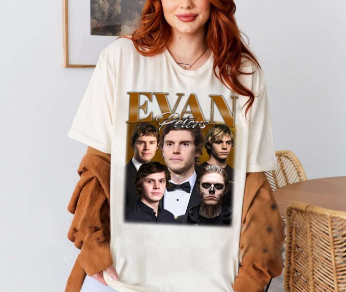 Evan Peters T-Shirt, Evan Peters Shirt, Evan Peters Tees, Vintage Shirt, Hip Hop Graphic, Trendy Shirt, Retro Shirt, Unisex Shirt 2