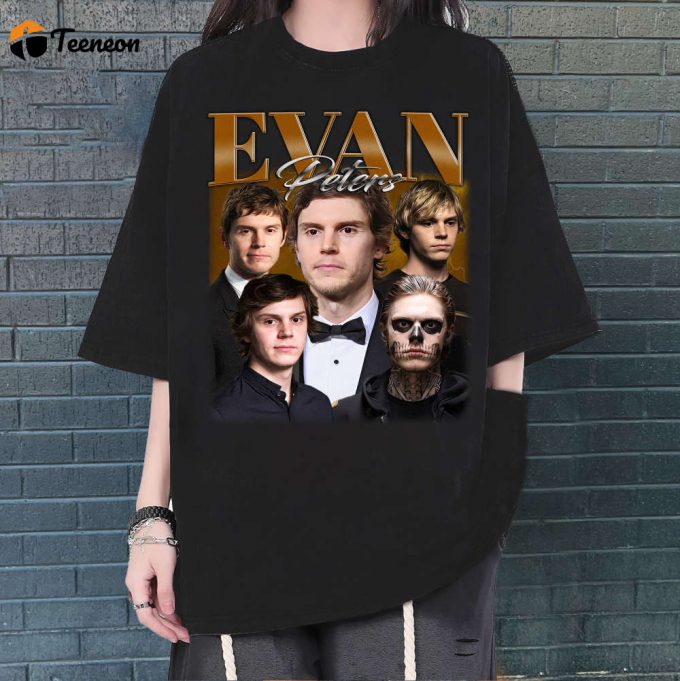 Evan Peters T-Shirt, Evan Peters Shirt, Evan Peters Tees, Vintage Shirt, Hip Hop Graphic, Trendy Shirt, Retro Shirt, Unisex Shirt 1