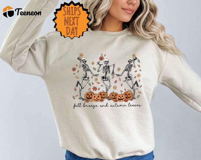 Cozy Fall Sweaters: Autumn Leaves Skeleton Funny Pumpkin &Amp;Amp; More! 1