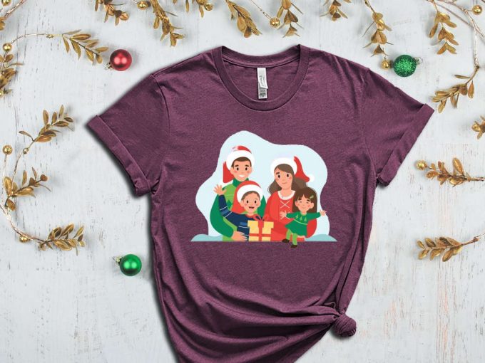 Family Christmas Present T-Shirt, Custom Christmas Shirt, Personalized Christmas Tees, Matching Family Outfits, Xmas Crew, Christmas Apparel 5