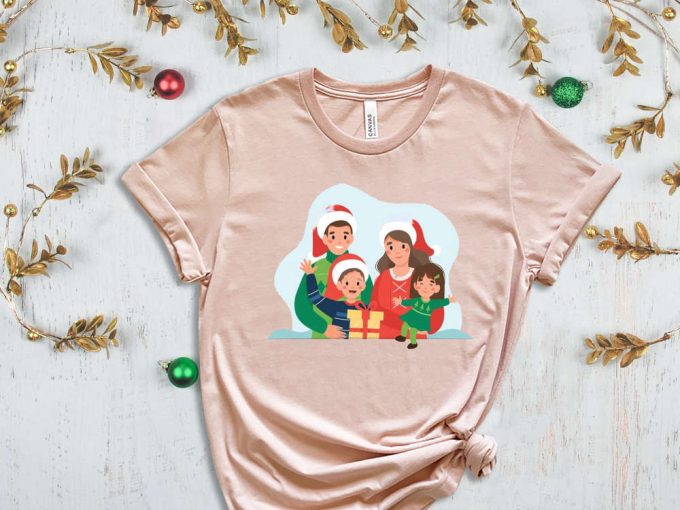 Family Christmas Present T-Shirt, Custom Christmas Shirt, Personalized Christmas Tees, Matching Family Outfits, Xmas Crew, Christmas Apparel 6