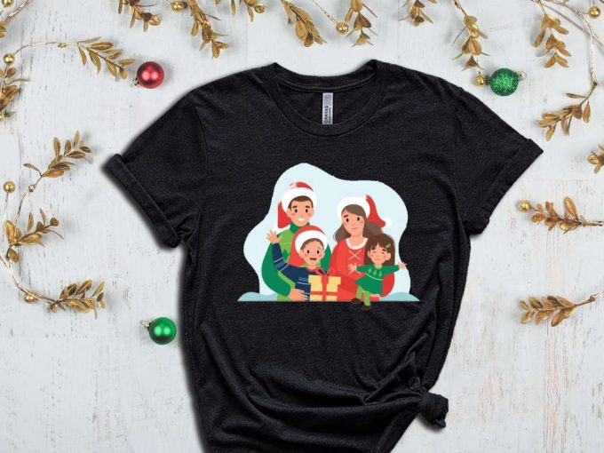 Family Christmas Present T-Shirt, Custom Christmas Shirt, Personalized Christmas Tees, Matching Family Outfits, Xmas Crew, Christmas Apparel 4