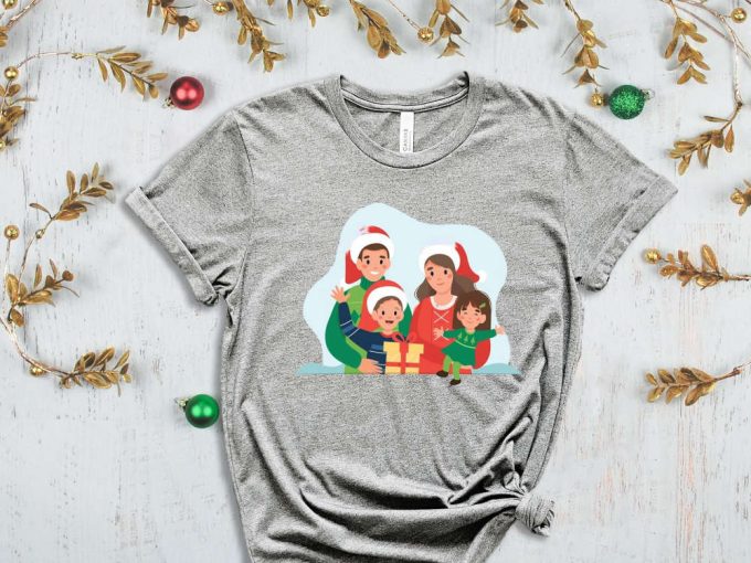 Family Christmas Present T-Shirt, Custom Christmas Shirt, Personalized Christmas Tees, Matching Family Outfits, Xmas Crew, Christmas Apparel 6