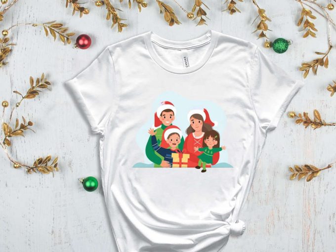 Family Christmas Present T-Shirt, Custom Christmas Shirt, Personalized Christmas Tees, Matching Family Outfits, Xmas Crew, Christmas Apparel 2