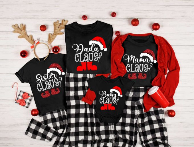 Get Festive With Family Christmas Shirts – Mama Claus Tee Matching Shirts Daddy Claus Sweatshirt &Amp; More!