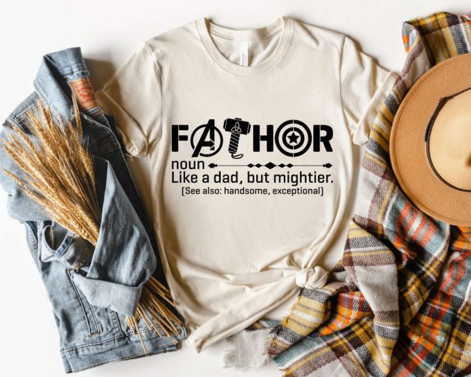 Father'S Day Gift, Fathor Tshirt, Noun Like A Dad Shirt, Hero Father Shirt, Men'S Shirt, Dad Gifts From Daughter, Avengers Tee Shirt 2