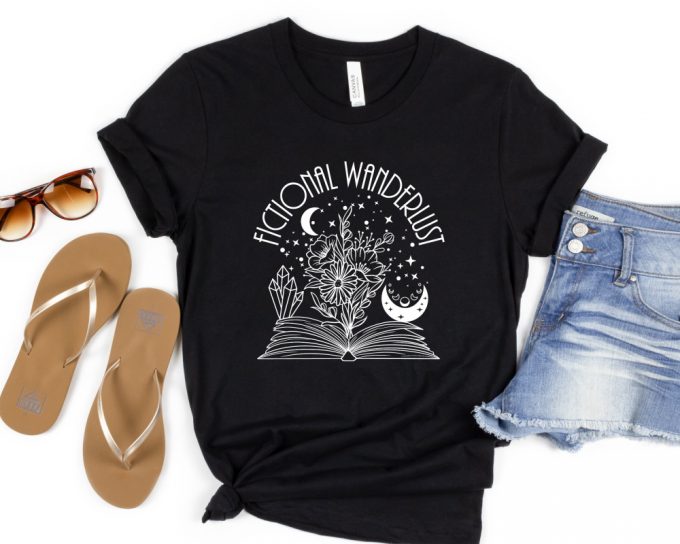 Fictional Wanderlust Shirt: Cute Women S Crewneck - Perfect Gift For Book Lovers &Amp; Poetry Enthusiasts 2