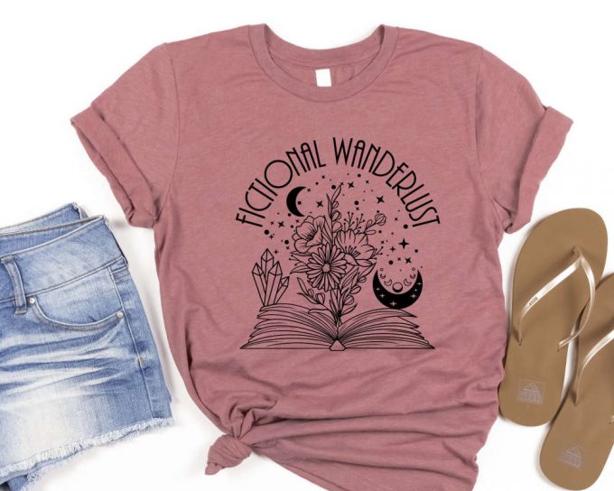 Fictional Wanderlust Shirt: Cute Women S Crewneck - Perfect Gift For Book Lovers &Amp; Poetry Enthusiasts 3