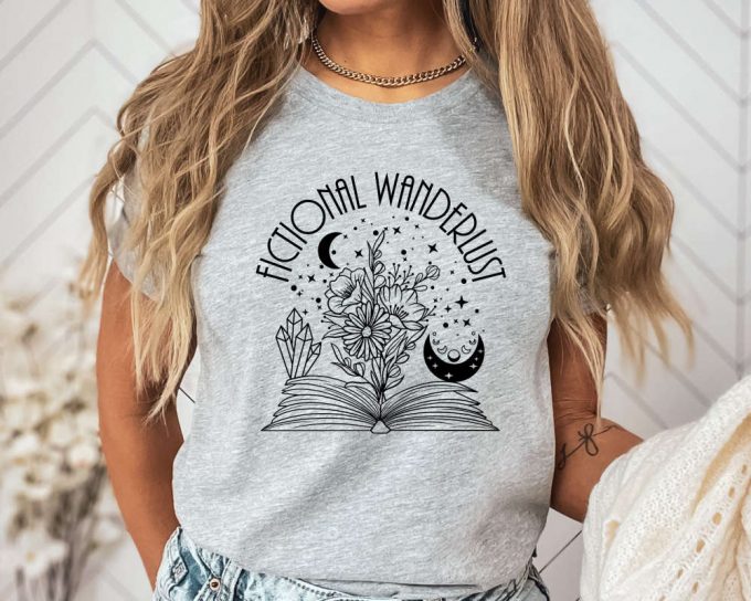 Fictional Wanderlust Shirt: Cute Women S Crewneck - Perfect Gift For Book Lovers &Amp; Poetry Enthusiasts 4
