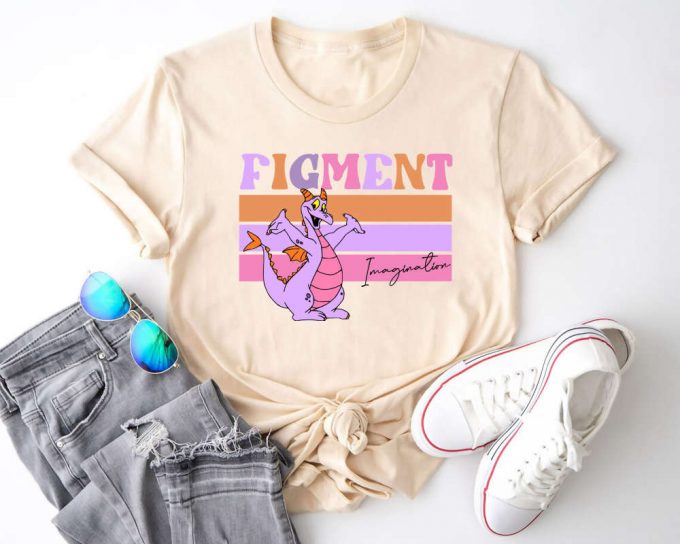 Figment Shirt: Disney Epcot Purple Dragon Mascot Tee - One Little Spark Imagination Shirt 2