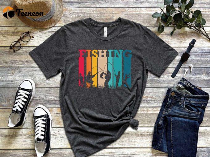 Fishing T-Shirt: Fly Fishing Shirt For Nature And Adventure Lovers Ideal Gift For Fisher And Dad - Wild Life Inspired Design 1