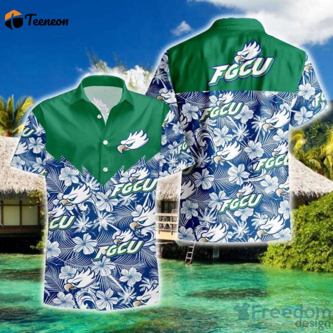 Florida Gulf Coast Eagles Hawaii Shirt, Best Gift For Men And Women 1
