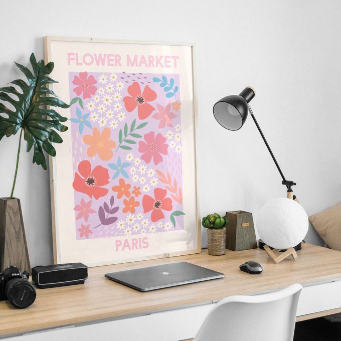 Flower Market Paris Poster For Home Decor Gift 3