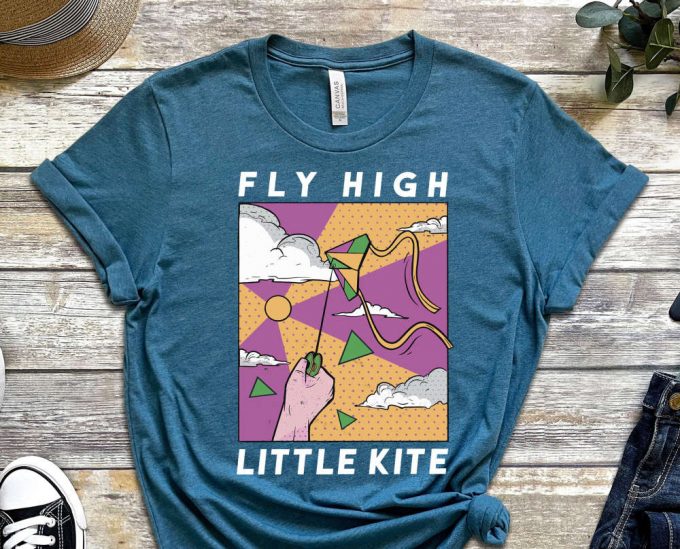 Fly High Shirt, Little Kite Shirt, Hope Shirt, Pop Culture Shirt, Comics Shirt, 90'S Tee, Kite Shirt, Cool Comics Shirt, Unisex Shirt 4