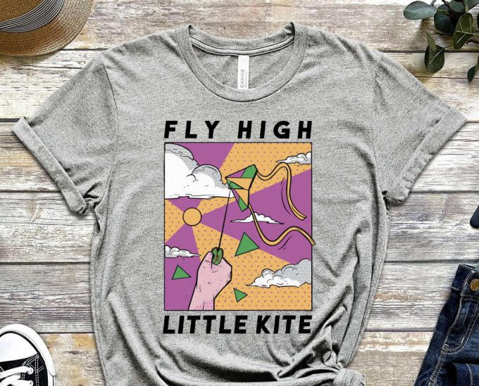 Fly High Shirt, Little Kite Shirt, Hope Shirt, Pop Culture Shirt, Comics Shirt, 90'S Tee, Kite Shirt, Cool Comics Shirt, Unisex Shirt 5