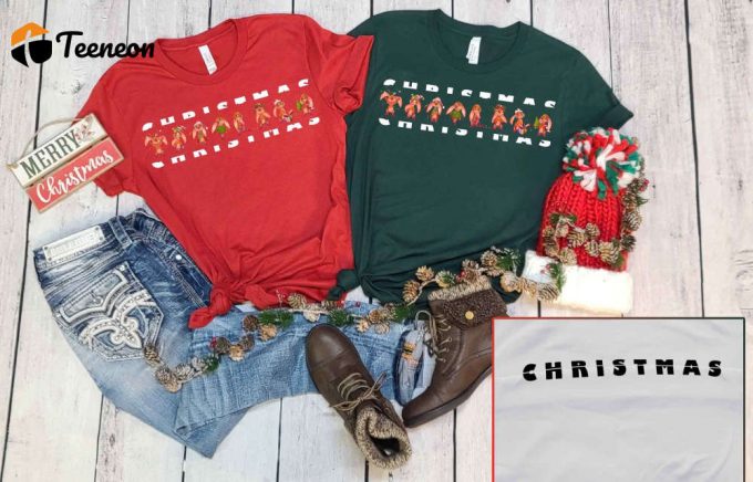 Folded Christmas T-Shirt, Christmas Apparel, Merry Christmas Shirt, Funny Christmas Shirt, Christmas Gift, Xmas Outfits, Christmas Outfits 1