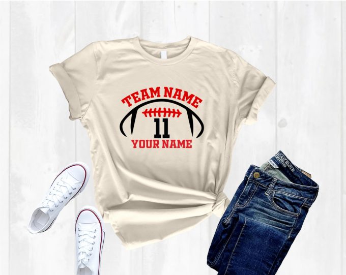 Game Day Football Shirt - Show Your Team Spirit With Custom Team Name Shirt 2