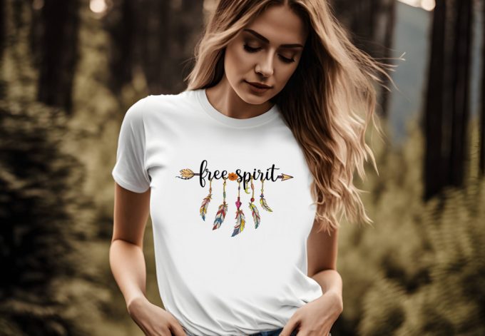 Free Spirit T-Shirt: Native Feather American Dream Indigenous Boho Hippie &Amp; Fall Shirts 2