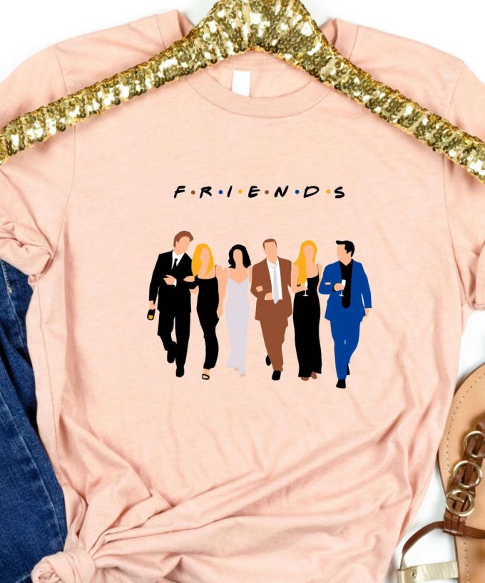 Friends Tshirt, Friends Shirt, Retro Friends Tee, Chandler, Monica, Rachel, Joey, Phoebe T-Shirt 2