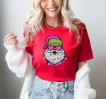 Get Festive with a Funny Santa Sweatshirt: Christmas Pink Santa Xmas Sweater Holiday Vacation T-shirt & Christmas Party Shirt