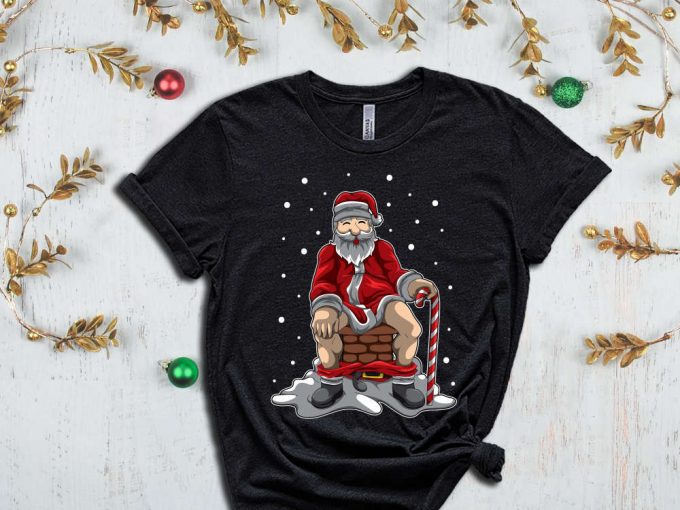 Funny Santa T-Shirt, Sarcastic Santa Shirt, Funny Christmas Shirt, Christmas Gift, Sassy Christmas Shirts, Christmas Apparel, Holiday Crew 2