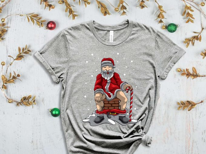 Funny Santa T-Shirt, Sarcastic Santa Shirt, Funny Christmas Shirt, Christmas Gift, Sassy Christmas Shirts, Christmas Apparel, Holiday Crew 4