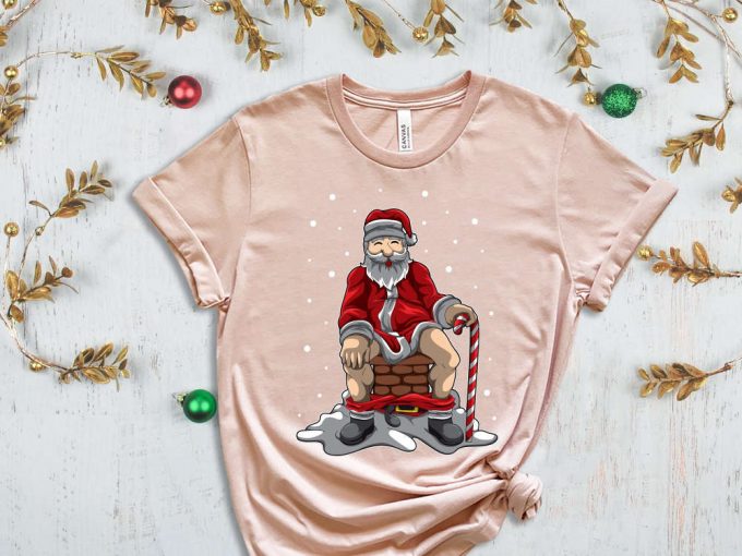 Funny Santa T-Shirt, Sarcastic Santa Shirt, Funny Christmas Shirt, Christmas Gift, Sassy Christmas Shirts, Christmas Apparel, Holiday Crew 5