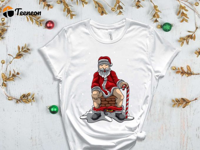 Funny Santa T-Shirt, Sarcastic Santa Shirt, Funny Christmas Shirt, Christmas Gift, Sassy Christmas Shirts, Christmas Apparel, Holiday Crew 1