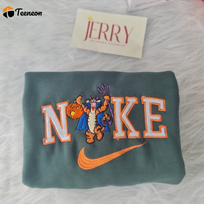 Funny Tigger Disney Disney Nike Embroidered Sweatshirt, Halloween Gift For Couple