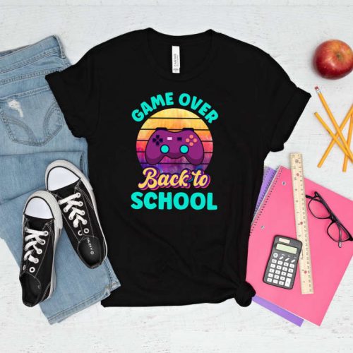 Level Up Your Back to School Style with Gamer T-Shirt: Game Day Welcome School First Day School Life Shirt