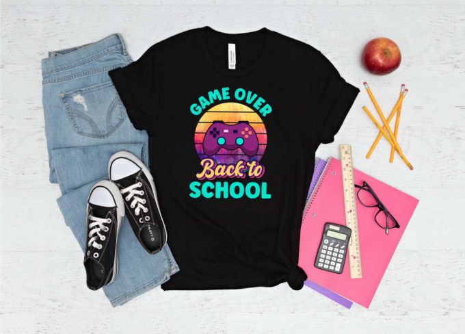 Level Up Your Back To School Style With Gamer T-Shirt: Game Day Welcome School First Day School Life Shirt 2