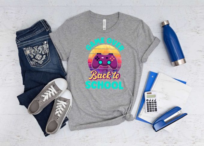 Level Up Your Back To School Style With Gamer T-Shirt: Game Day Welcome School First Day School Life Shirt 3