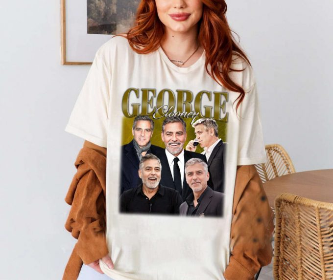 George Clooney T-Shirt, George Clooney Shirt, George Clooney Unisex, Unisex T-Shirt, Hip Hop Graphic, Trendy T-Shirt, Retro T-Shirt 2