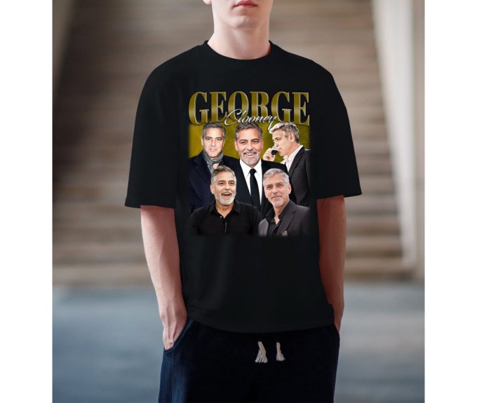 George Clooney T-Shirt, George Clooney Shirt, George Clooney Unisex, Unisex T-Shirt, Hip Hop Graphic, Trendy T-Shirt, Retro T-Shirt 4