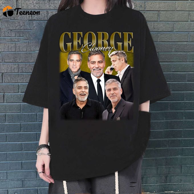 George Clooney T-Shirt, George Clooney Shirt, George Clooney Unisex, Unisex T-Shirt, Hip Hop Graphic, Trendy T-Shirt, Retro T-Shirt 1