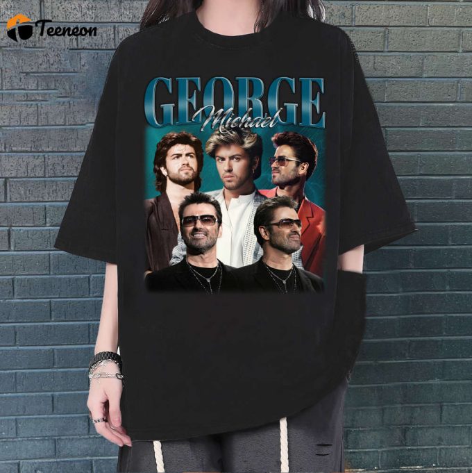 George Michael T-Shirt, George Michael Shirt, George Michael Unisex, Unisex T-Shirt, Hip Hop Graphic, Trendy T-Shirt, Retro T-Shirt 1