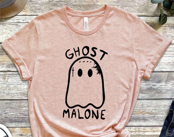 Ghost Malone Shirt, Spooky Halloween Shirt, Cute Ghost Shirt, Funny Halloween Shirt, Cute Halloween Shirt, Spooky Season Ghost Shirt 4