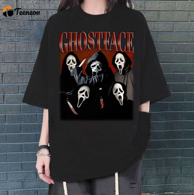 Ghostface T-Shirt, Ghostface Shirt, Ghostface Unisex, Unisex T-Shirt, Hip Hop Graphic, Trendy T-Shirt, Retro T-Shirt, Unisex Shirt 1