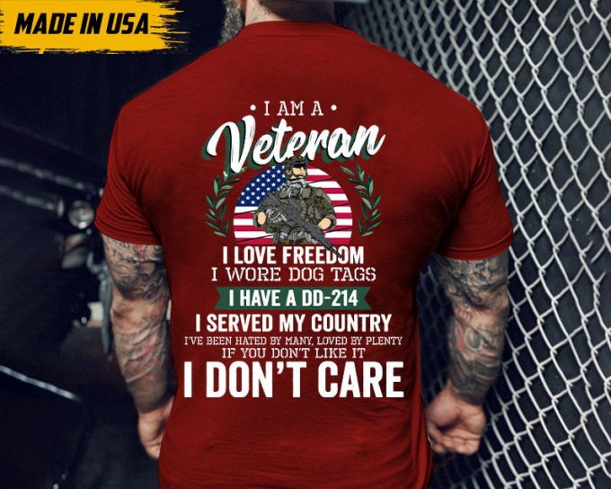 Gift For Veteran, Veteran Day, Dd-214, I Earned Dd-214 Veteran America Freedom T Shirt, Military Gifts 2