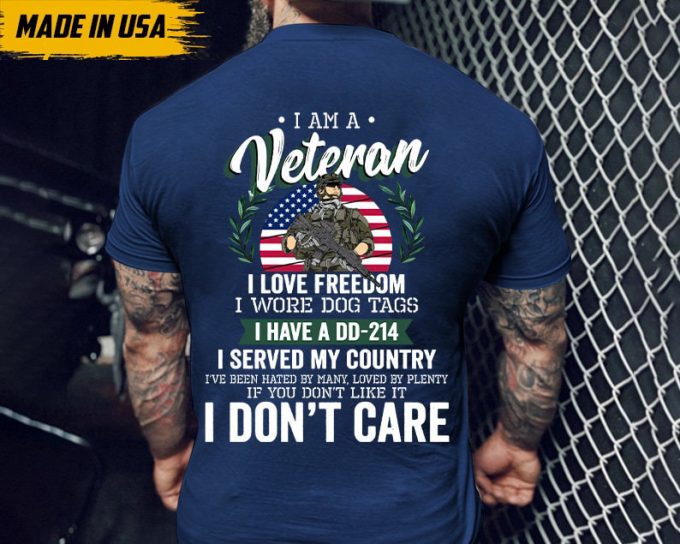 Gift For Veteran, Veteran Day, Dd-214, I Earned Dd-214 Veteran America Freedom T Shirt, Military Gifts 3